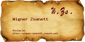 Wigner Zsanett névjegykártya