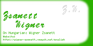 zsanett wigner business card